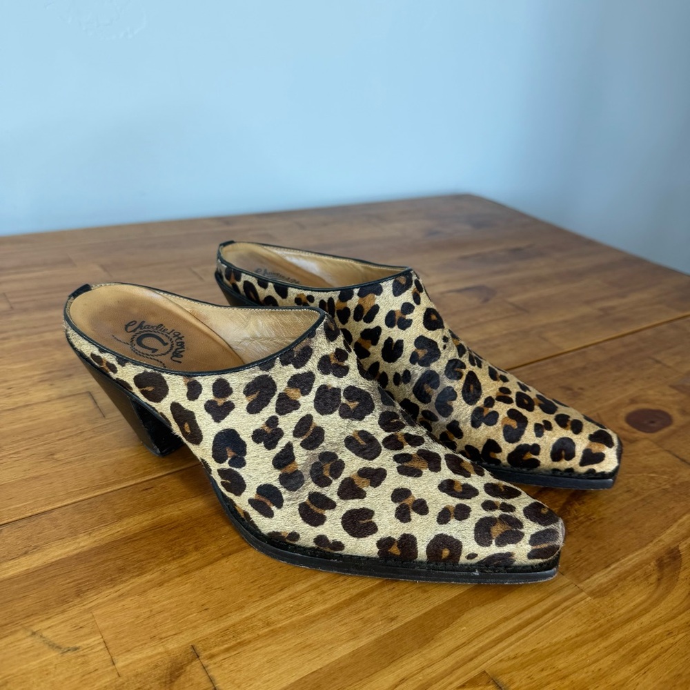 Charlie 1 Horse Leopard Mule Clogs